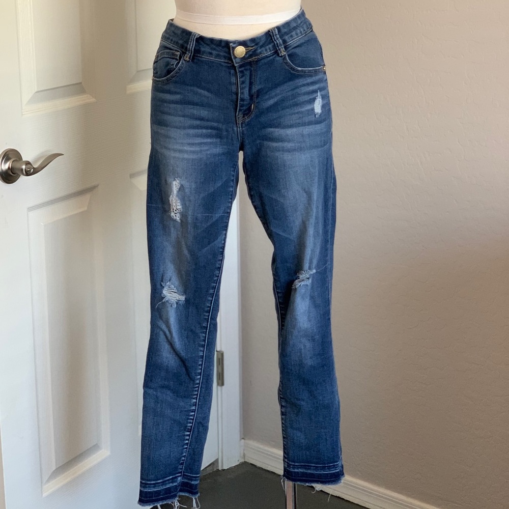 Light blue denim jeans